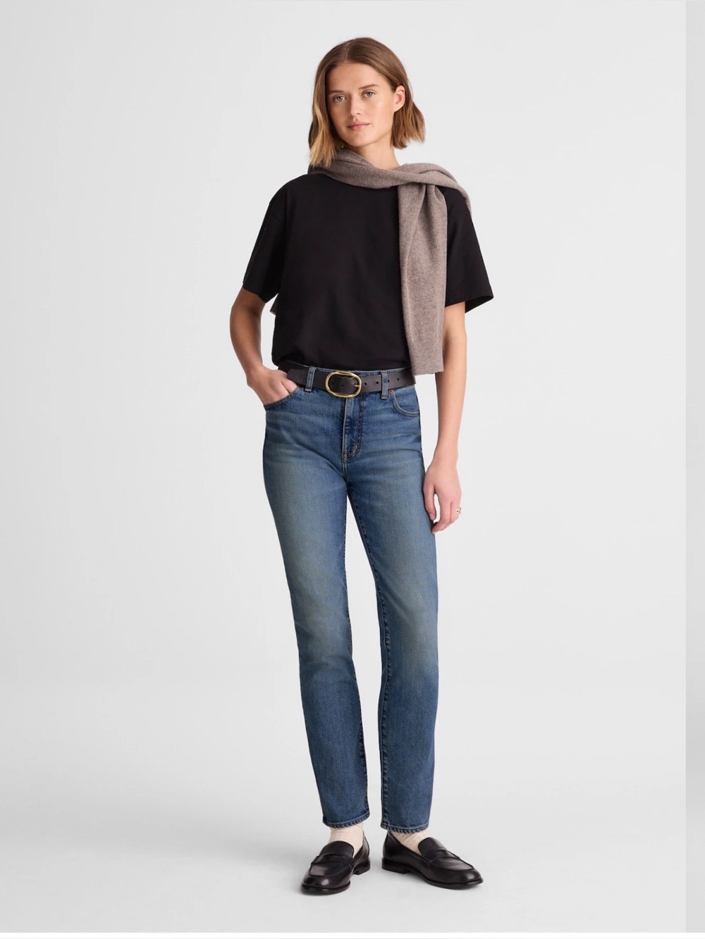 MADEWELL SIZE 27 The Jules Slim-Straight Jean NX992